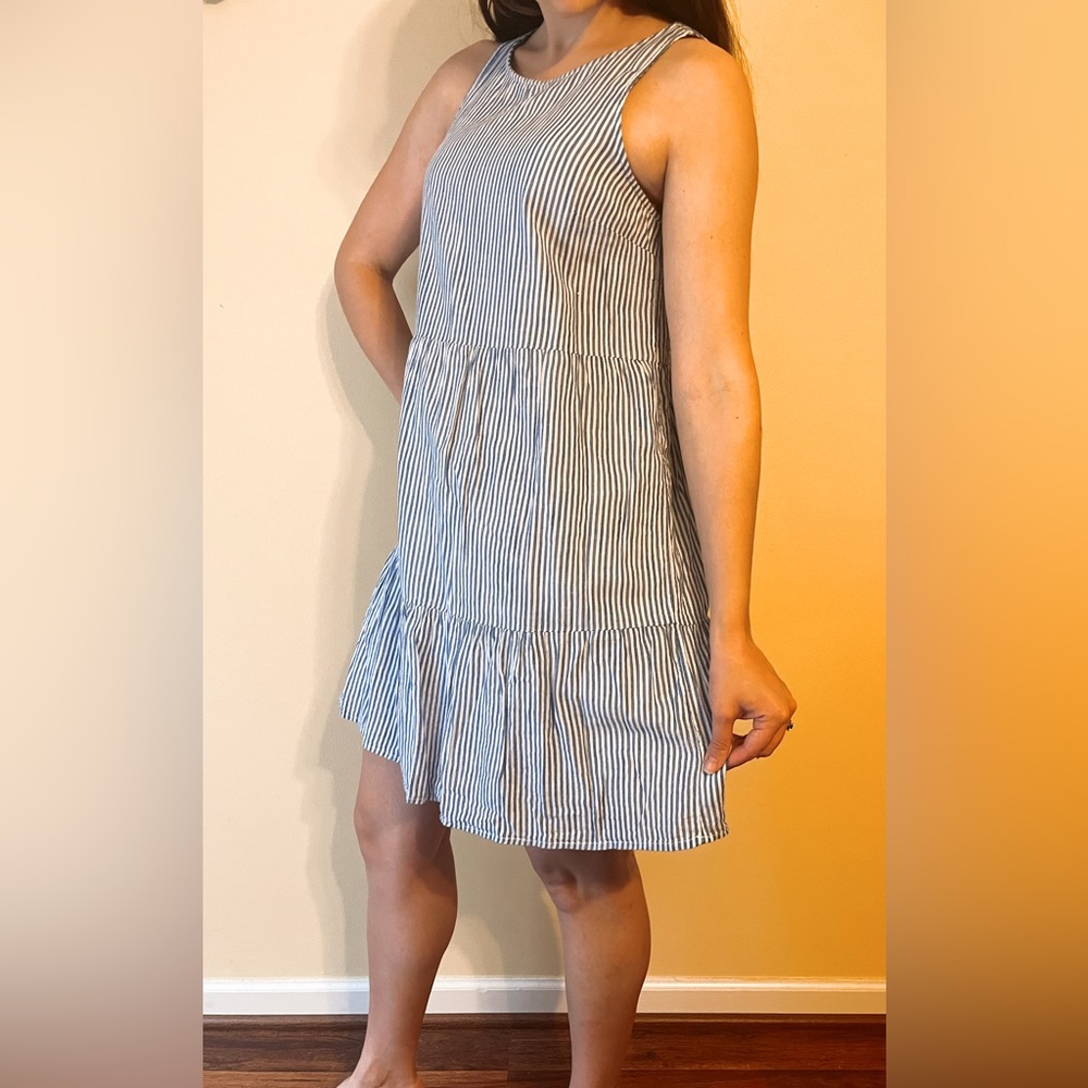 Old Navy Blue Striped Dress